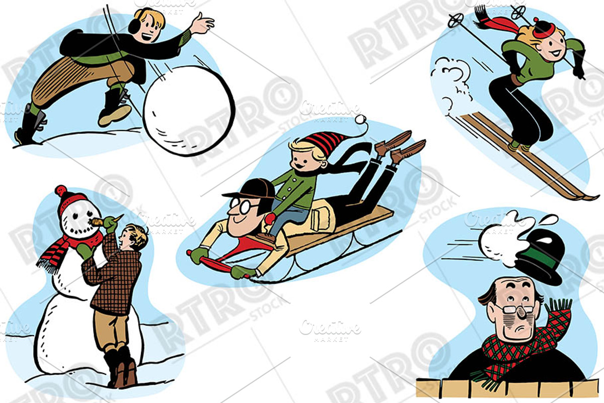RTRO Winter 1, a Person Illustration by RTRO Stock (Photo 2 of 5)