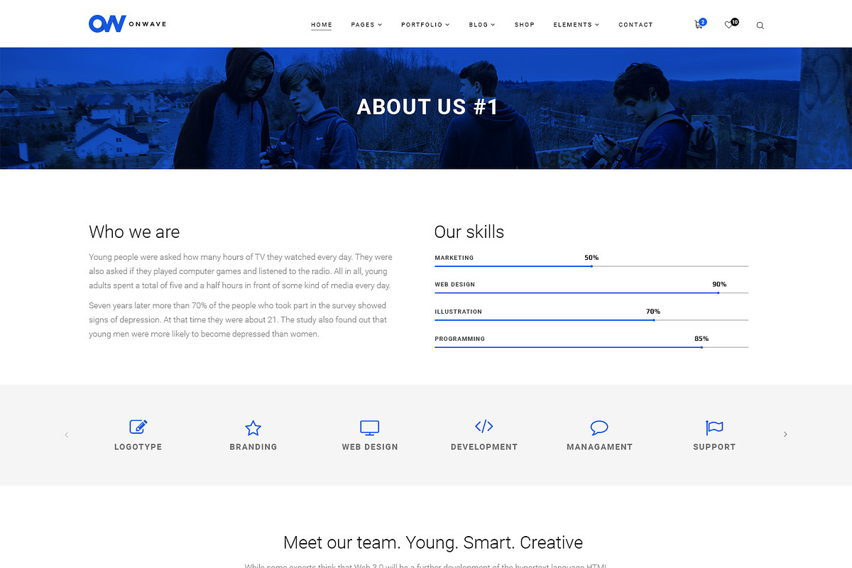 OnWave — Multipurpose PSD Template, a Websites & App Template by ScienteCraft (Photo 2 of 51)