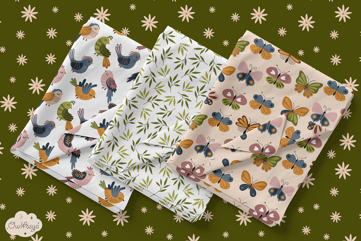Birds and Butterflies Collection, a Decorative Illustration by owlasya (Photo 5 of 8)