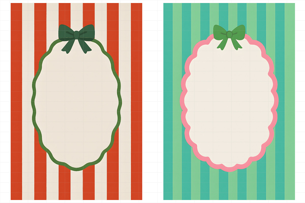 Christmas Frame Clipart Bundle, an Illustration by Daily.Designs (Photo 3 of 6)