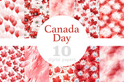 Canada Day Digital Papers, a Pattern Graphic by GlamArtZhanna (Thumbnail 1 of 4)