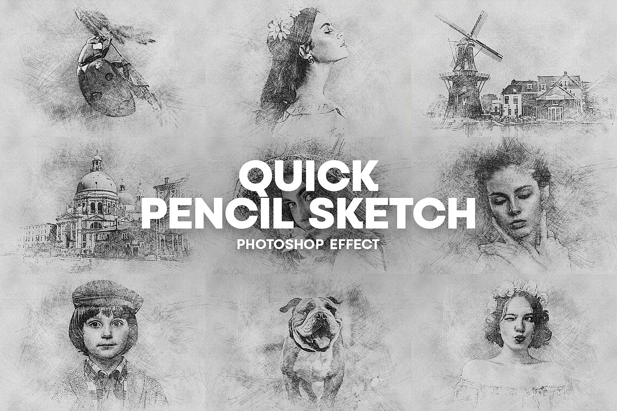 Quick pencil sketch photo effect, an Action Add-On by Shovajit (Photo 1 of 7)