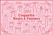 Coquette Bows, Frames and Patterns, an Object Graphic by Felizabeth Design (Thumbnail 1 of 14)