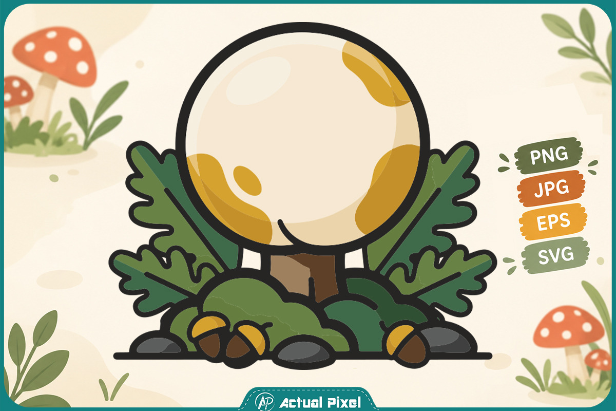 Mushroom Botanical Clipart Bundle, an Object Graphic by Actual Pixel (Photo 15 of 21)