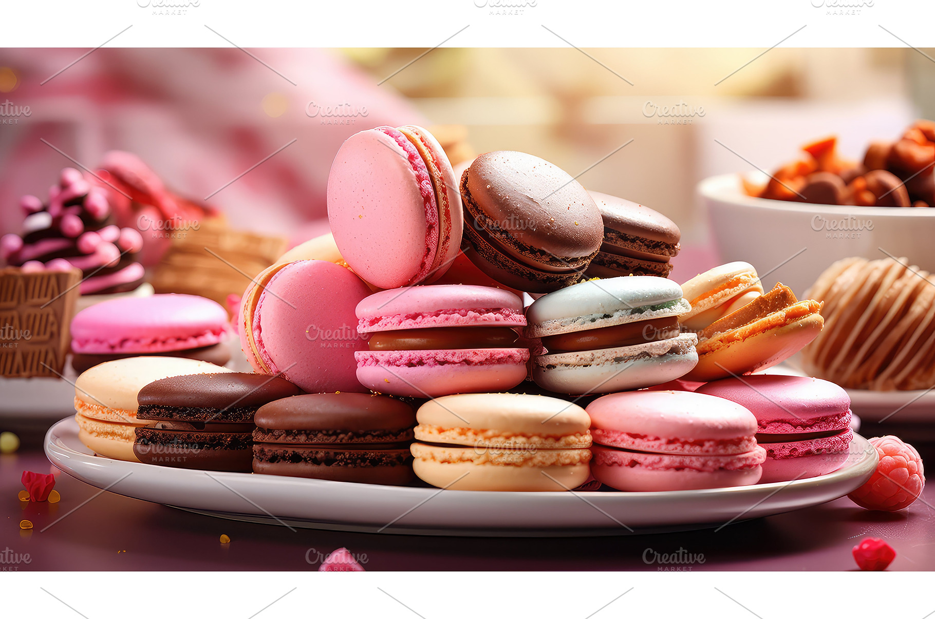 cream sweet dessert food ai, a Background Photo by pikepicture