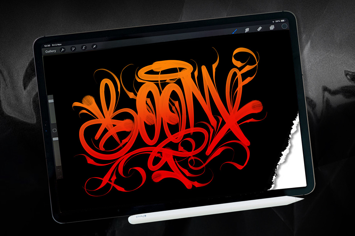 graffiti letter brush, a Brush Add-On by danusetyaji (Photo 2 of 4)