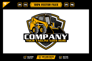 Wheel Loader Logo: Heavy Equipment