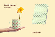 Worms and apples Watercolor patterns, a Pattern Graphic by Lagniappe Art (Thumbnail 4 of 9)