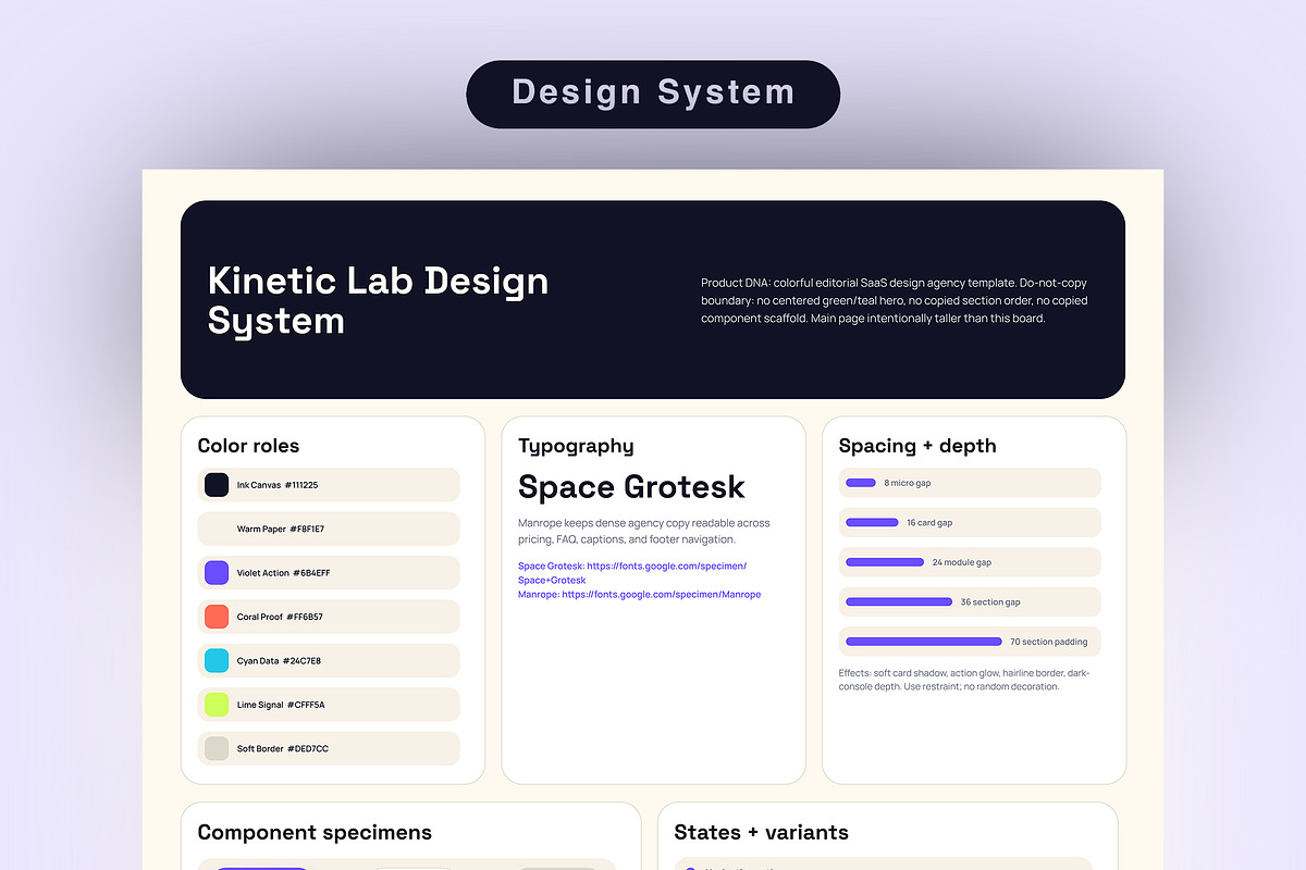 SaaS Design Sprint Landing Page, an UI Kit Template by Pitchlook.Studio (Photo 2 of 3)