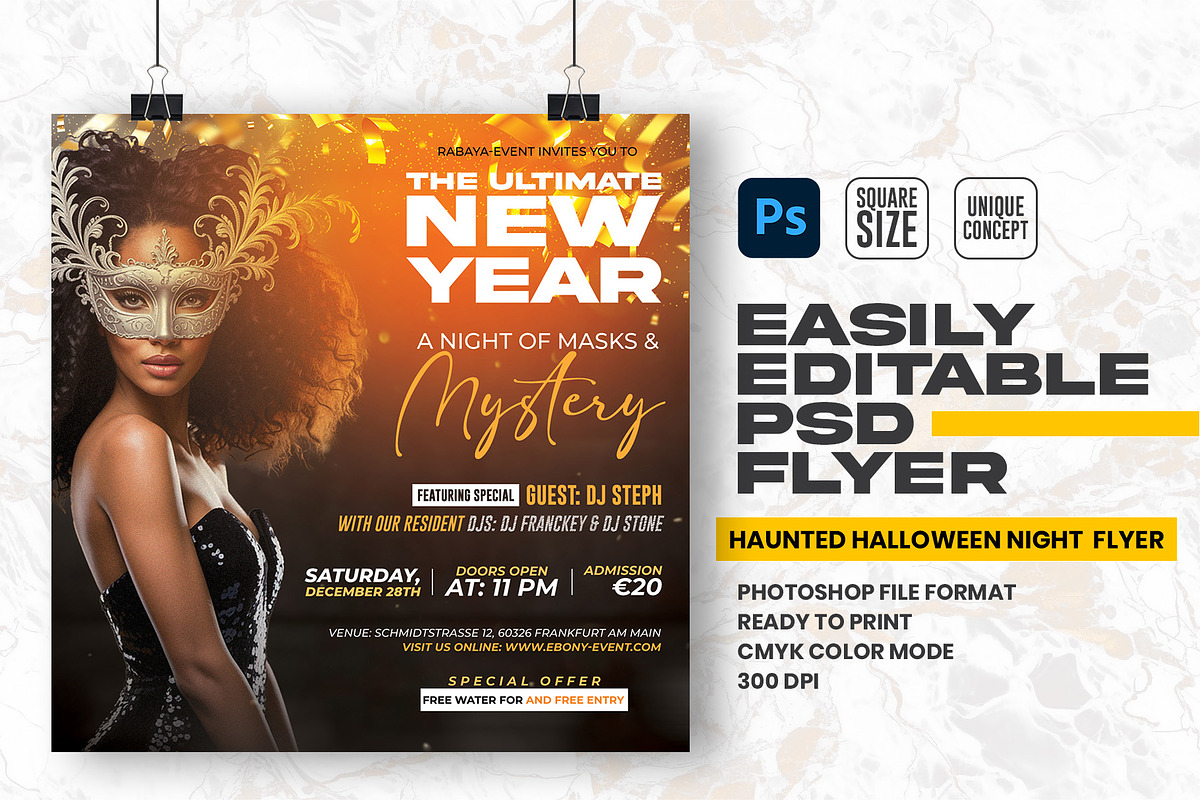 New Year Party Flyer, a Graphic by Shajib Shikder