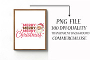 Retro Merry Christmas Santa png, an Illustration by Libby Wishes (Thumbnail 4 of 6)