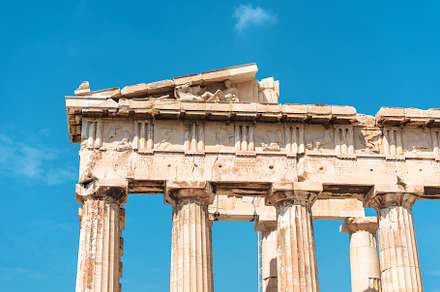 Parthenon temple closeup, Athens, an Architecture Photo by Lopatin Photo