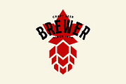 Craft beer brewery vector logo, a Food Illustration by provector (Thumbnail 1 of 3)