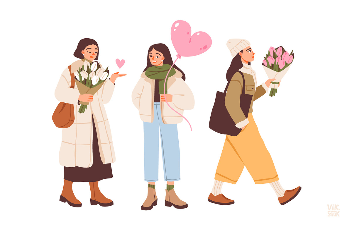 Cute Valentine’s Day People, a Person Illustration by vik.stock (Photo 5 of 7)