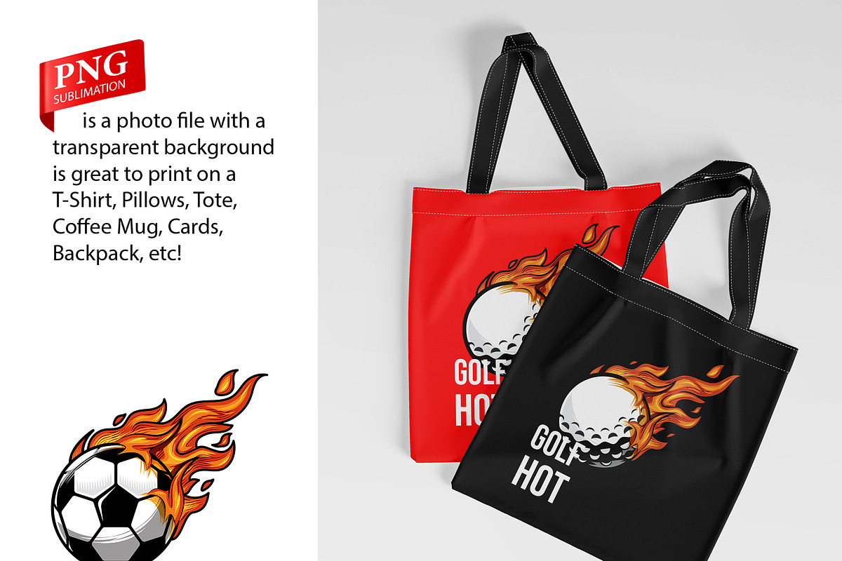 Sports Ball Fire design., an Object Graphic by Feelplus Creator (Photo 3 of 4)
