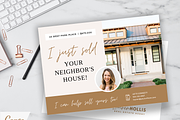 Just Sold Real Estate Postcard Canva, a Marketing Template by Ciera Design Templates (Thumbnail 1 of 7)