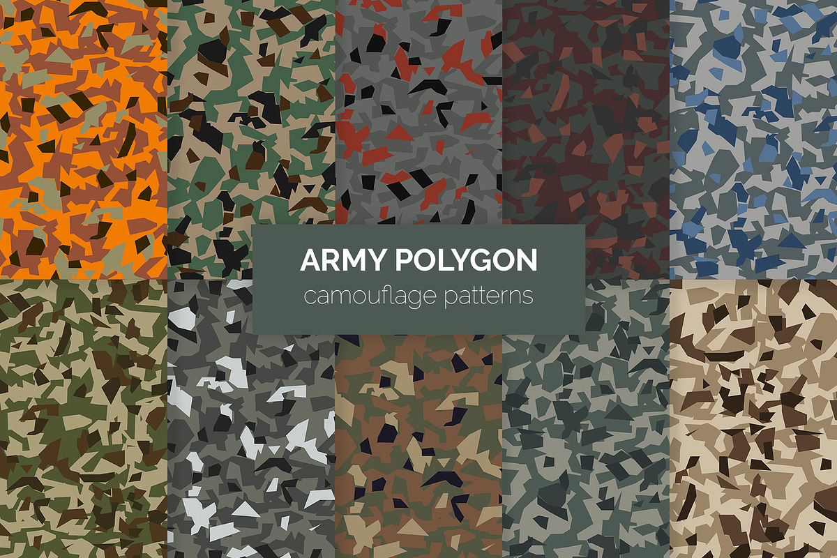 240 Camouflage Patterns Bundle, a Pattern Graphic by 3Y_Design (Photo 18 of 26)