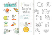 Space objects with little People, a Person Illustration by Sapunkele (Thumbnail 3 of 4)