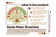 Santa Meter Ornament - Laser Cut, an Object Graphic by VectorPainter (Thumbnail 5 of 10)