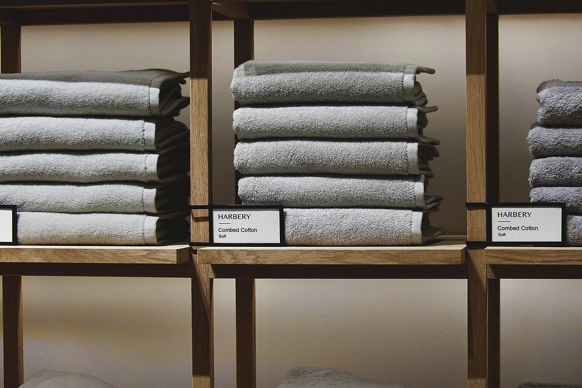 Shelf Towels Labels Mockup, a Product Mockup by Asylab (Photo 1 of 5)