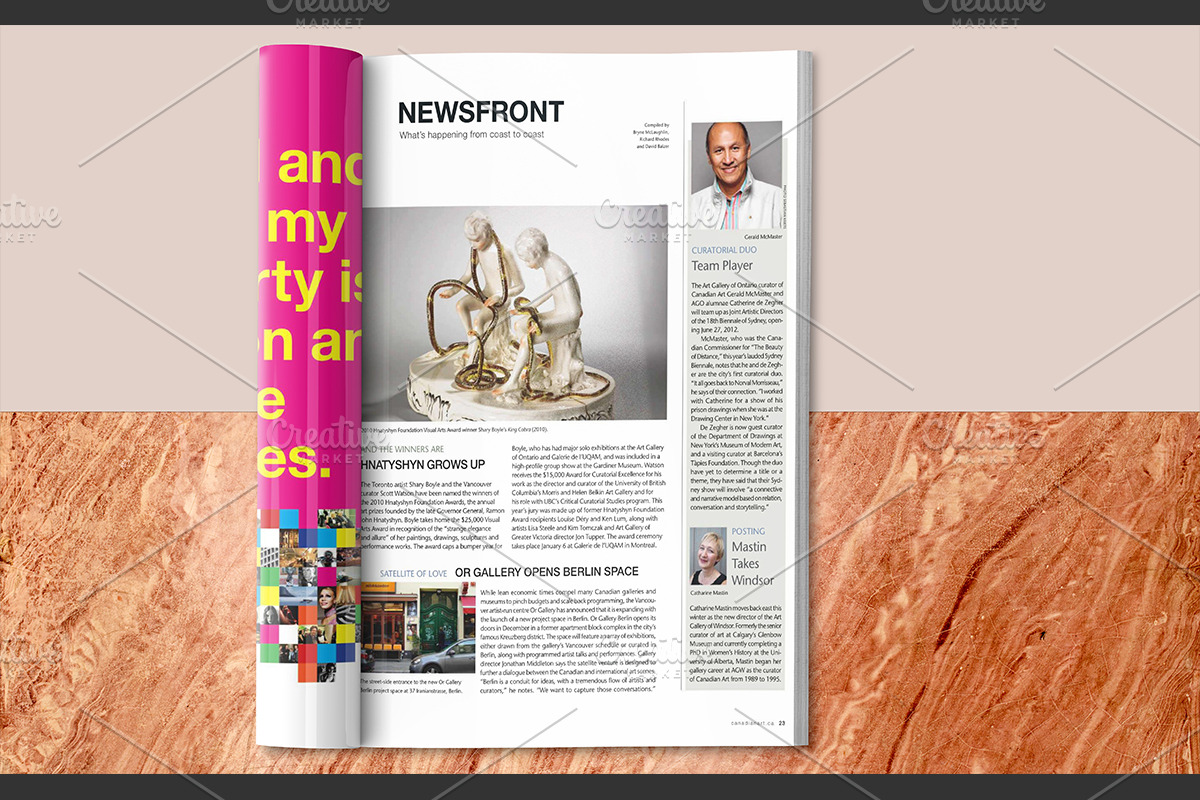 Open and Folded Magazine PSD Mockup, a Print Template by Sinlatown (Photo 5 of 8)