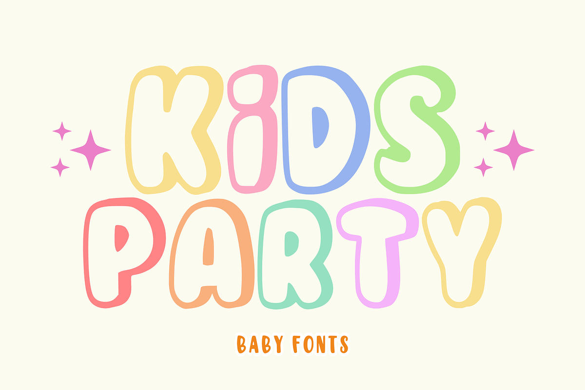 Big Boho - Baby Font Types, a Font by KiddoGlyphs Studio (Photo 2 of 3)