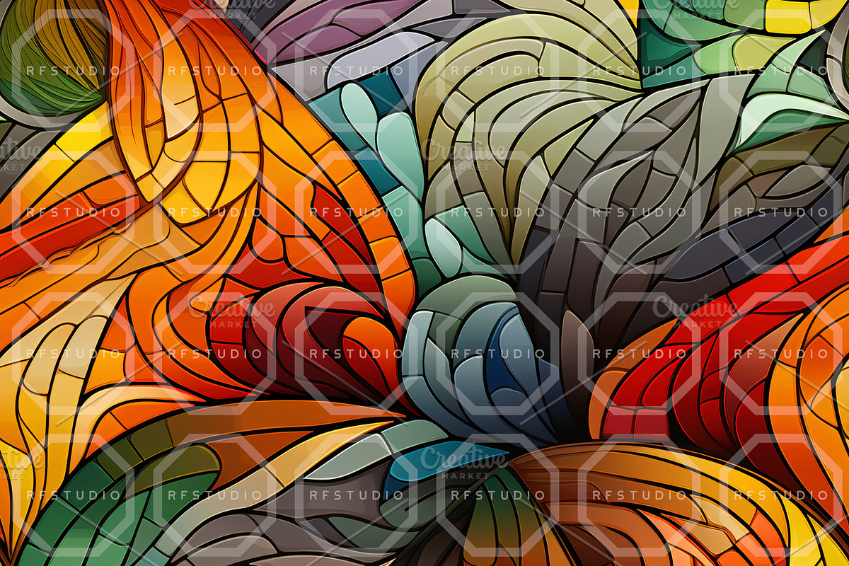 RETRODELIC ART. Seamless Patterns, a Pattern Graphic by RefinedFantasyStudio (Photo 7 of 9)