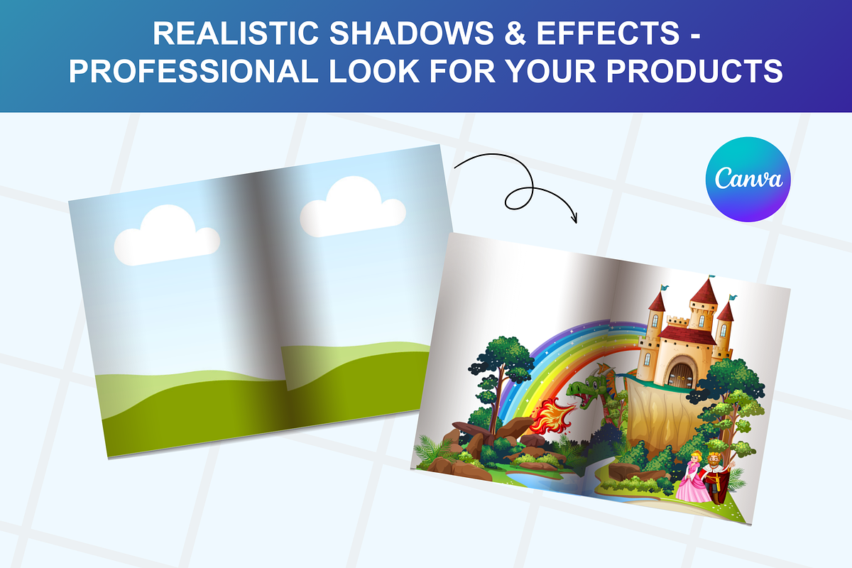 Canva Editable Book Mockup Templates, a Design Template by Snapybiz (Photo 4 of 10)