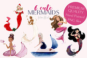 My Favorite Mermaids, an Animal Illustration by Fantom Fifi Art (Thumbnail 2 of 4)