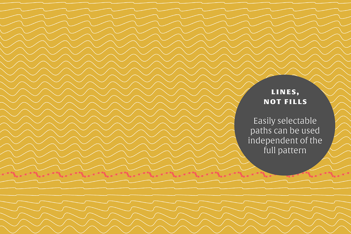 Waves Vol. 2 | 20 Vector Patterns, a Pattern Graphic by invisiblelayer (Photo 4 of 6)