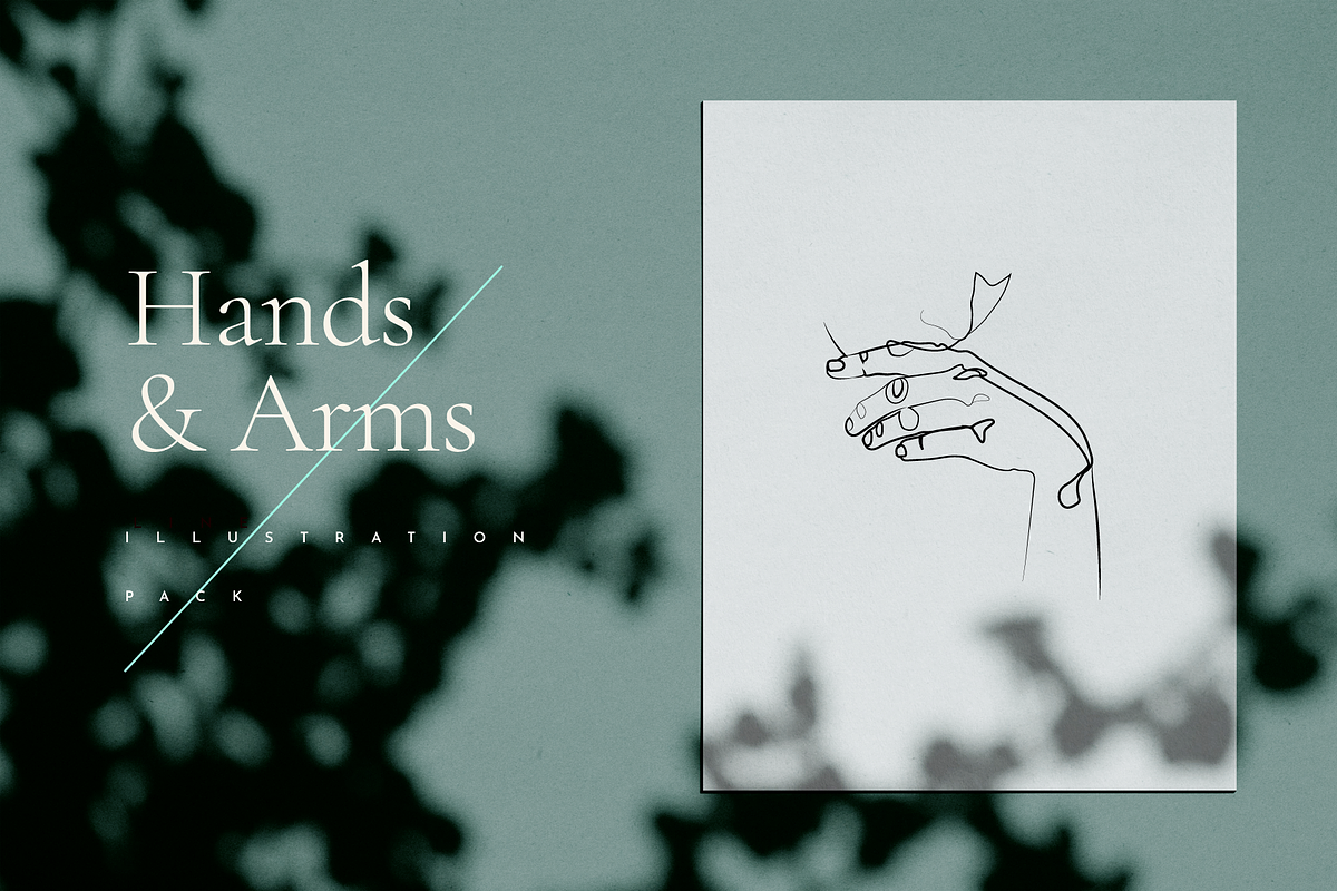 Hands Line Drawings, a Person Illustration by Delightful Design (Photo 1 of 7)