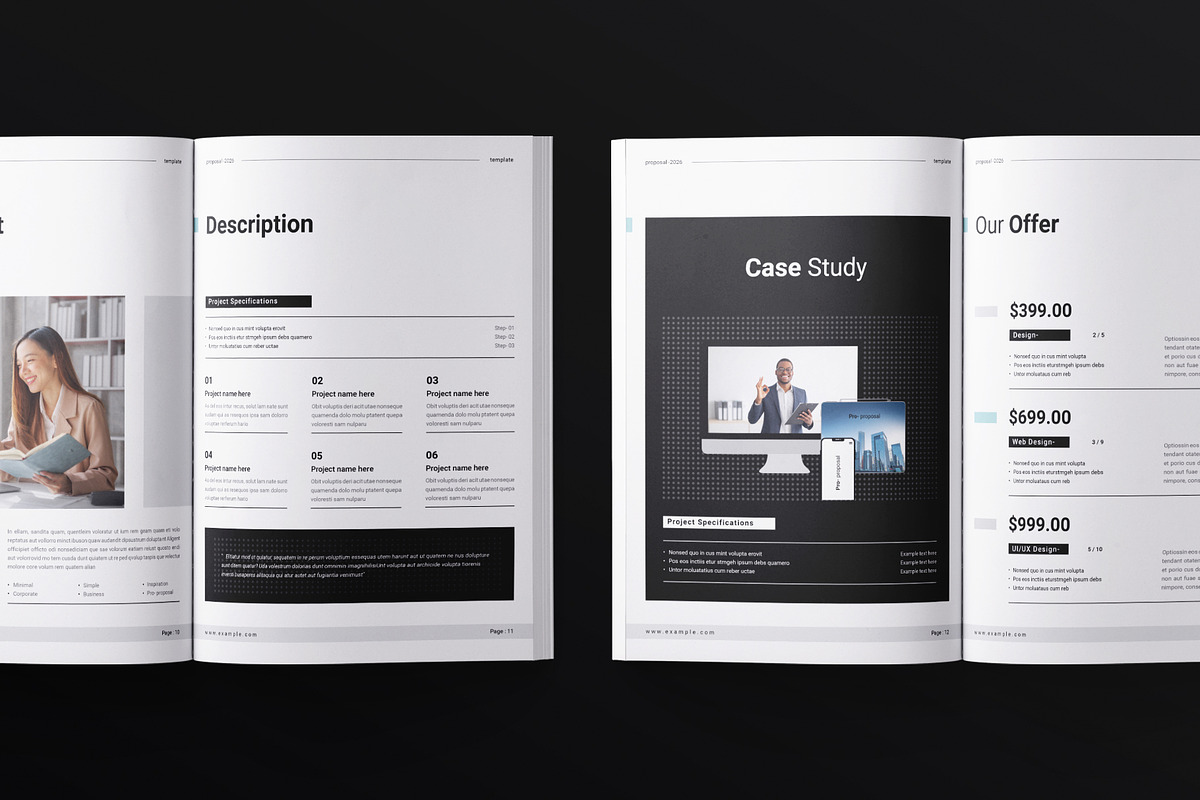 Project Proposal Template | CANVA, a Brochure Template by ArtisanaAura (Photo 6 of 10)