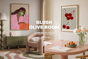 Blush Olive Room Frames Mockups, a Household Mockup by Muse Mockups (Thumbnail 13 of 19)