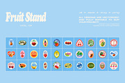 Fruit Stand - Fruity Sticker Pack, a Graphic by Lucy Jenn (Thumbnail 2 of 6)