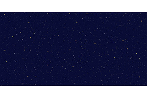 Detailed realistic night starry sky