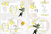 Lemon Watercolor Wedding Set, an Invitation Template by Artberriez (Thumbnail 5 of 5)