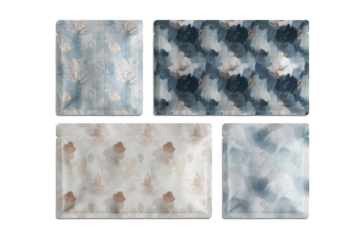 6 Seamless Pattern: Abstract Blue, a Pattern Graphic by StudioCitra (Photo 2 of 10)