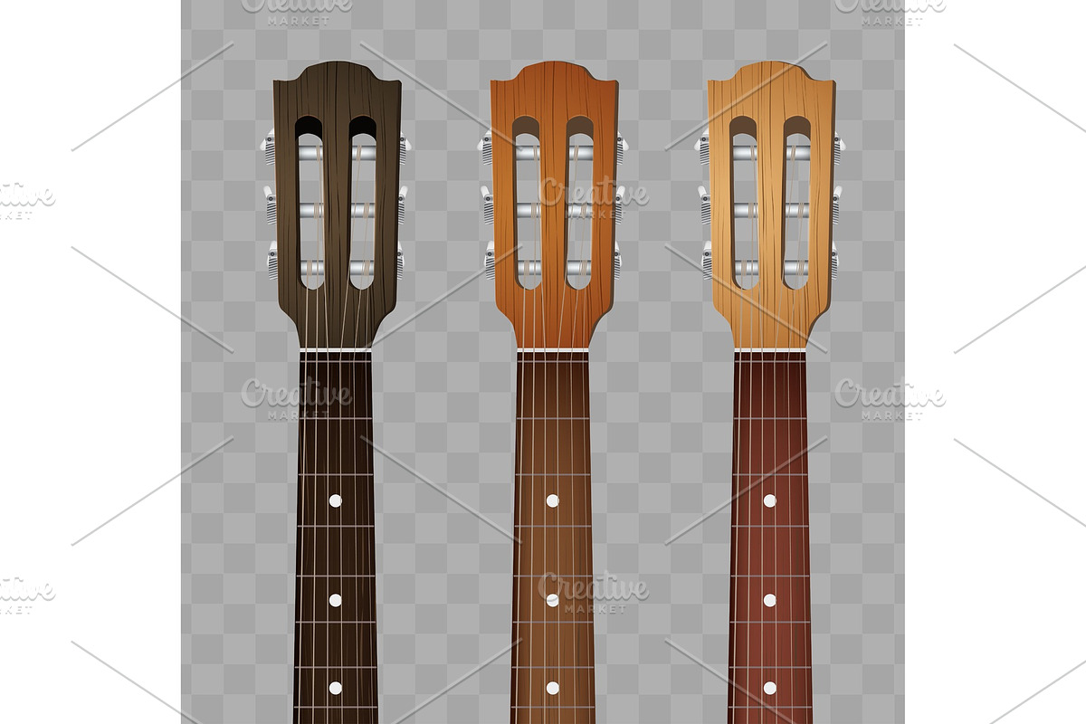 Set of Guitar neck fretboard and, an Object Graphic by Vitamin