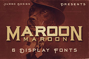 Maroon - Vintage Style Font, a Font by JumboDesign (Thumbnail 1 of 5)