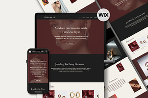 Wix Luxury Jewelry Store Website, a Wix Template by Sky Dore Design