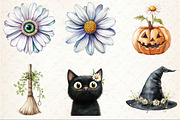 Daisy Flower & Halloween Clipart, an Illustration by Rose Art (Thumbnail 2 of 7)