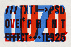 Overprint Retro Text Effect, a Layer Style Add-On by pixelbuddha.net