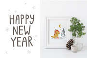 Cozy Christmas clipart collection, an Animal Illustration by Leysan Shayak (Thumbnail 6 of 10)