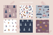 Merry Christmas. Cards & patterns, an Animal Illustration by Guvi-Design (Thumbnail 5 of 10)