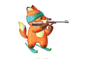 Olympic Games, animal sportsmen, an Animal Illustration by fiolika (Thumbnail 14 of 14)