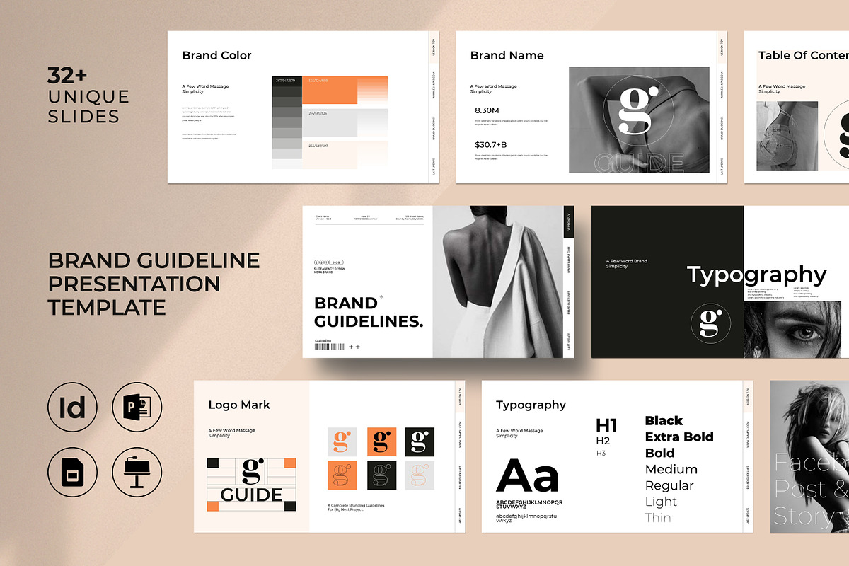 Brand Guidelines Template, a Presentation Template by Slideagency (Photo 1 of 11)