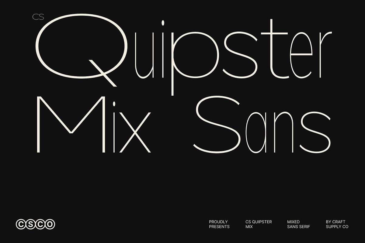 CS Quipster Mix, a Sans Serif Font by Craft Supply Co. (Photo 1 of 8)