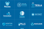 Science: 108 Flat Logos Bundle, a Branding & Logo Template by ToonPlanet Vector Assets (Thumbnail 5 of 9)