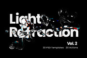 Light Refraction Pack vol.2., a Background Graphic by Inartflow (Thumbnail 1 of 20)