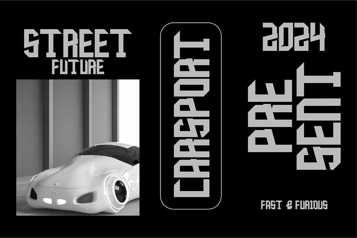 VB Ziore - Futuristic Font, a Sans Serif Font by VALIANTBROTHA (Photo 4 of 9)